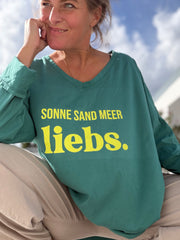 BIGSIZE Shirt Longsleeve Sonne Sand Meer liebs.