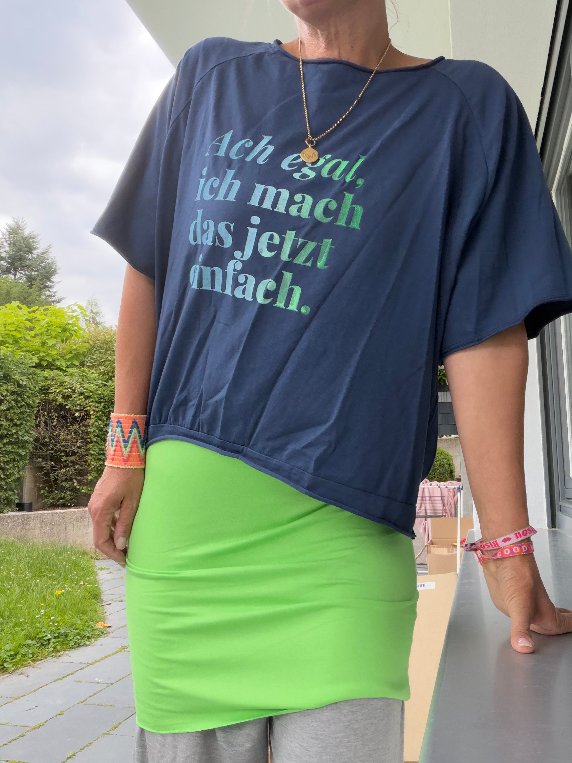 Oversize T-Shirt Ach egal, ich mach das jetzt einfach