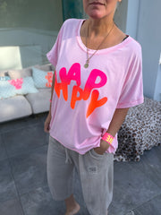 BIGSIZE T-Shirt Happy, 2 Farben