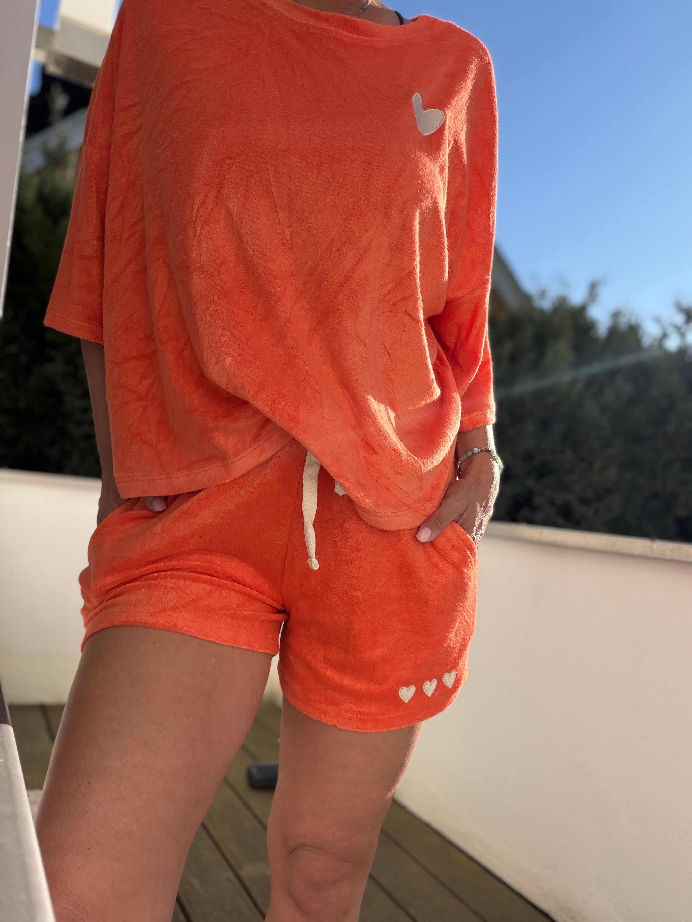 Onesize Shorts & Shirt Frottee