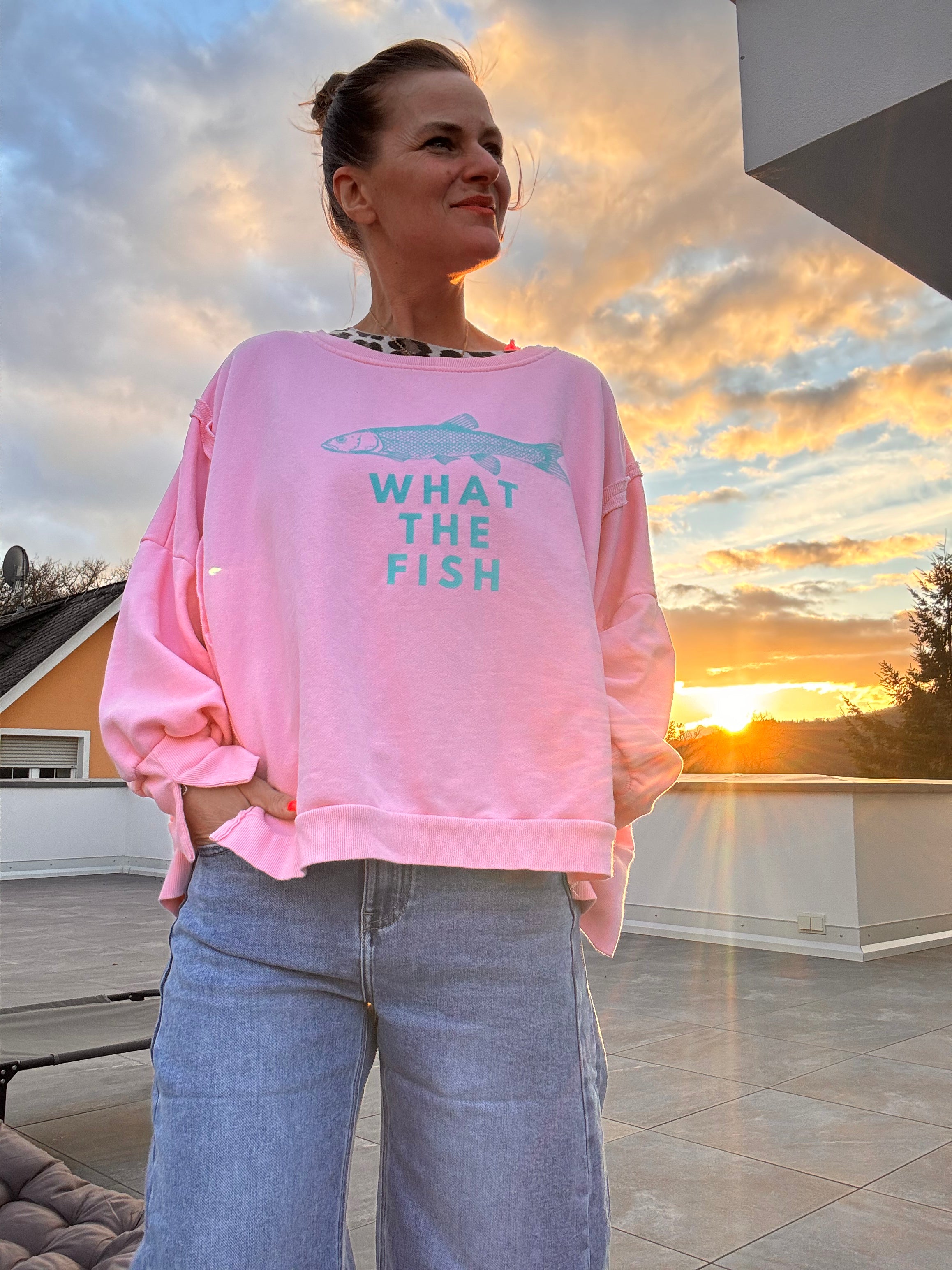 Lieblings Sweatshirt what the fish