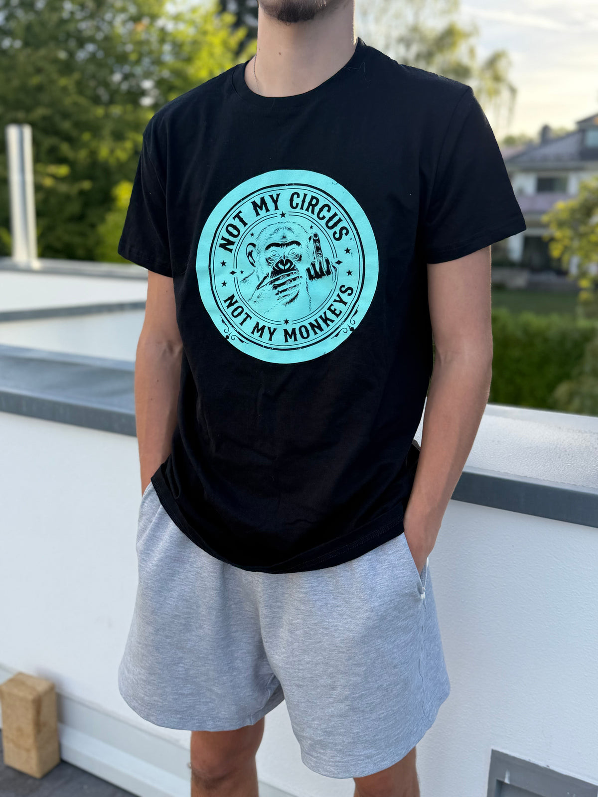 T-Shirt MEN Männer T-Shirt monkey / I Rock