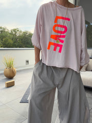 Oversize Shirt LOVE, 2 Farben