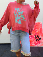 Lieblings Sweatshirt FEEL LOVE DANCE HEAL