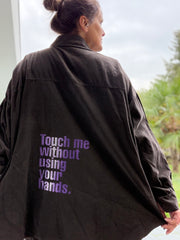 Bluse Cordhemd touch me without using your hands
