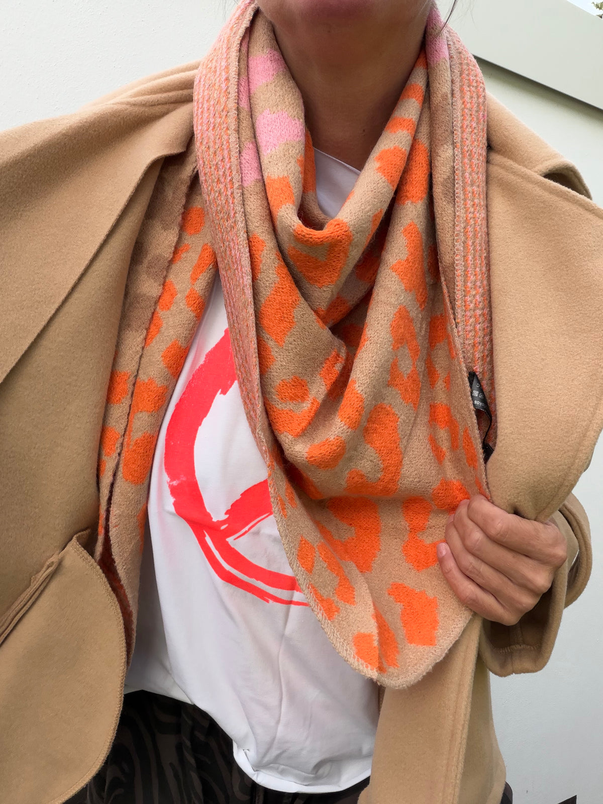 Dreieckstuch LEO LOVE ORANGE