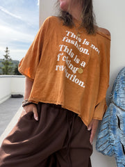 Oversize Shirt this is not fashion, this is a fucking revolution