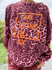Oversize Leo Sweatshirt da kann man ruhig think outside the box