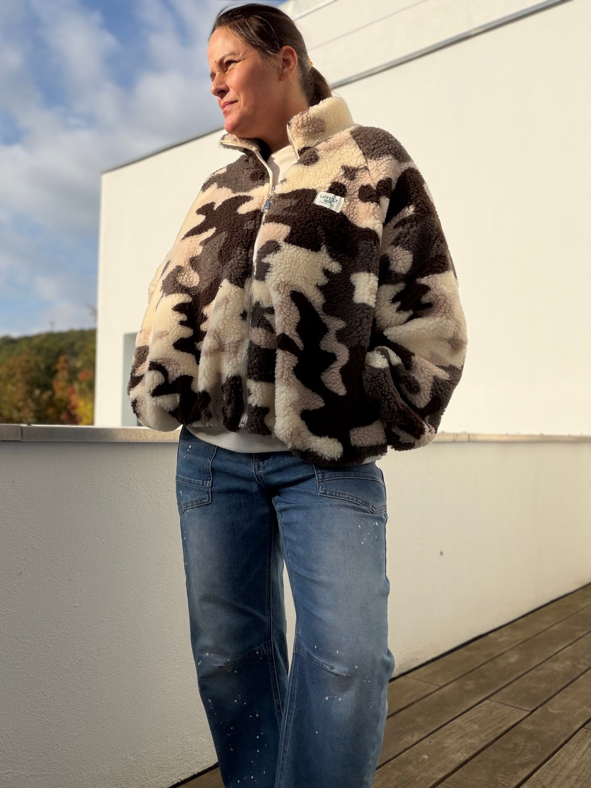 Lieblings Teddy Jacke Camouflage