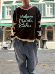 Lieblings STERNE Sweatshirt Hakuna Matata Bitches