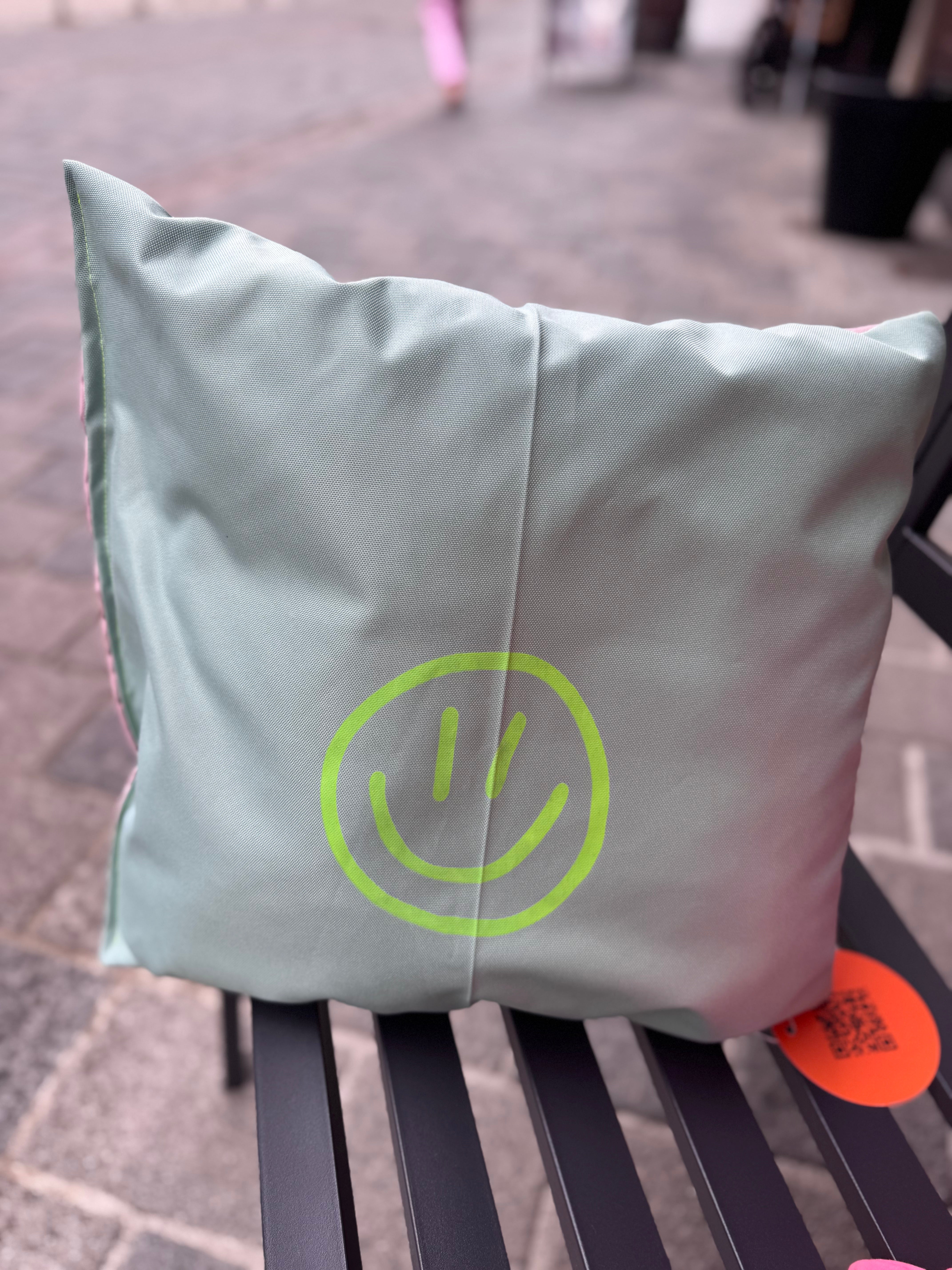 Outdoorkissen Smiley