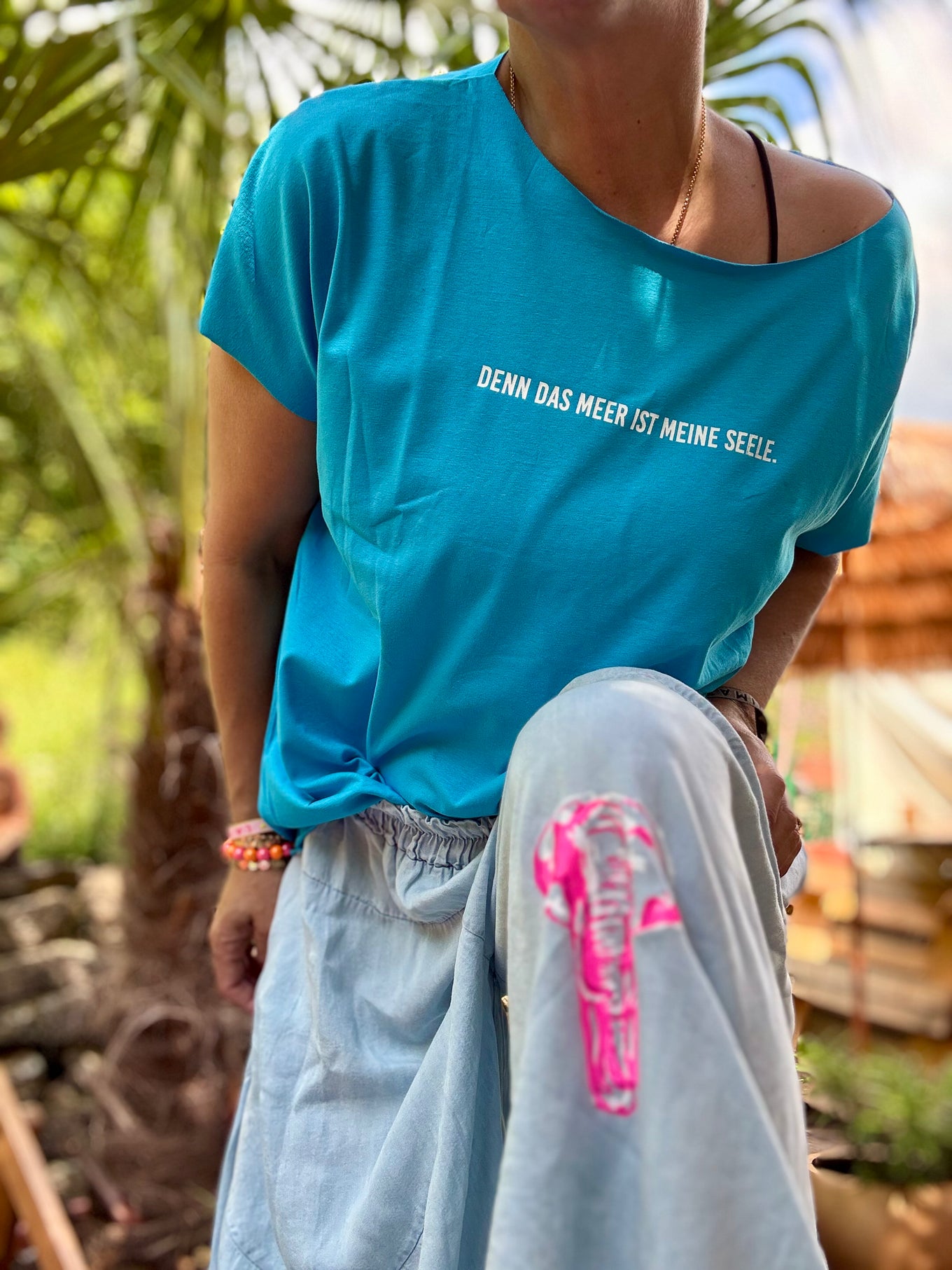 Pink elephant rock pant Hosenrock