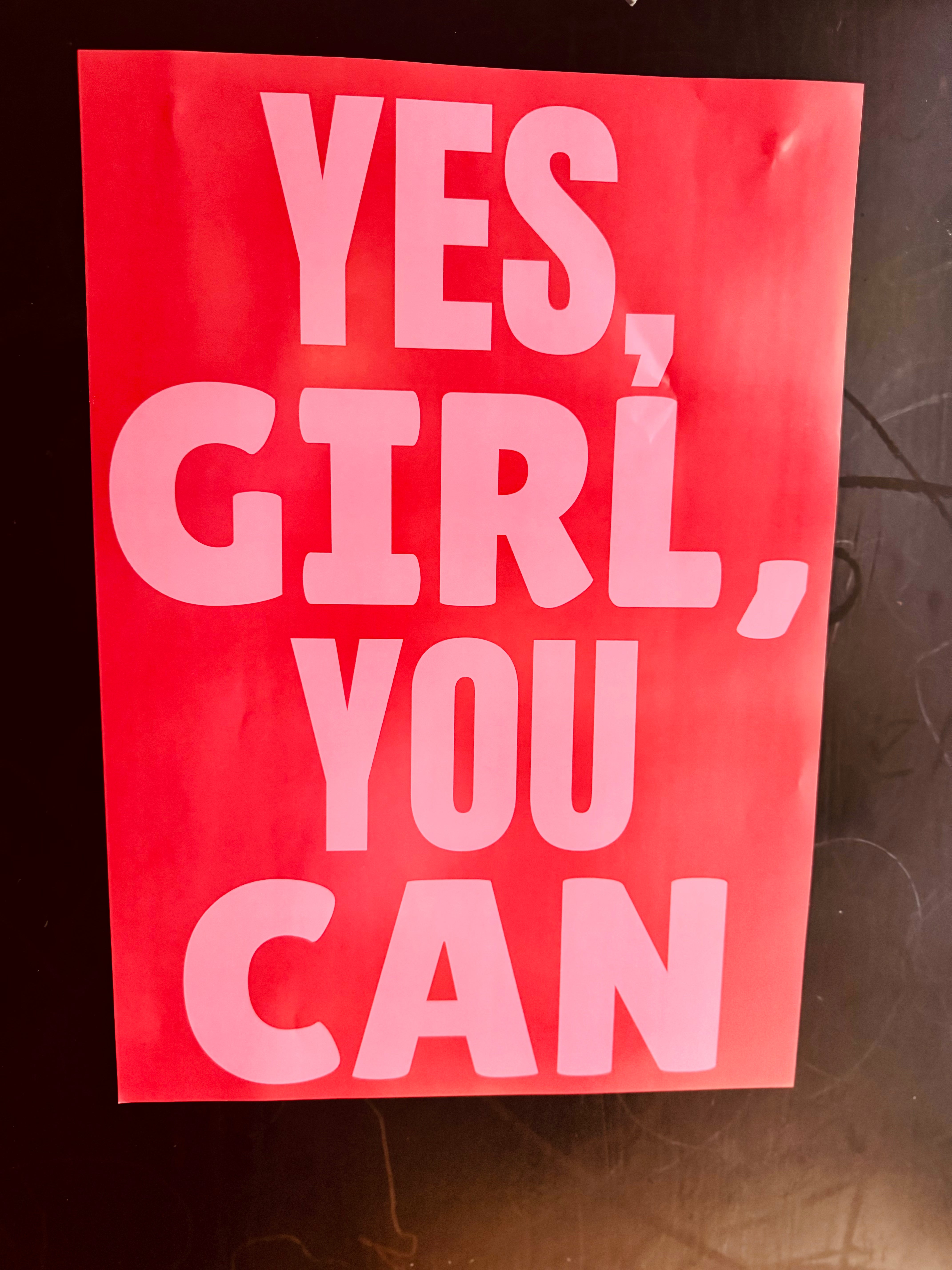 Poster Yes, girl, you can