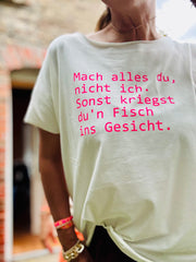 T-Shirt Fisch ins Gesicht