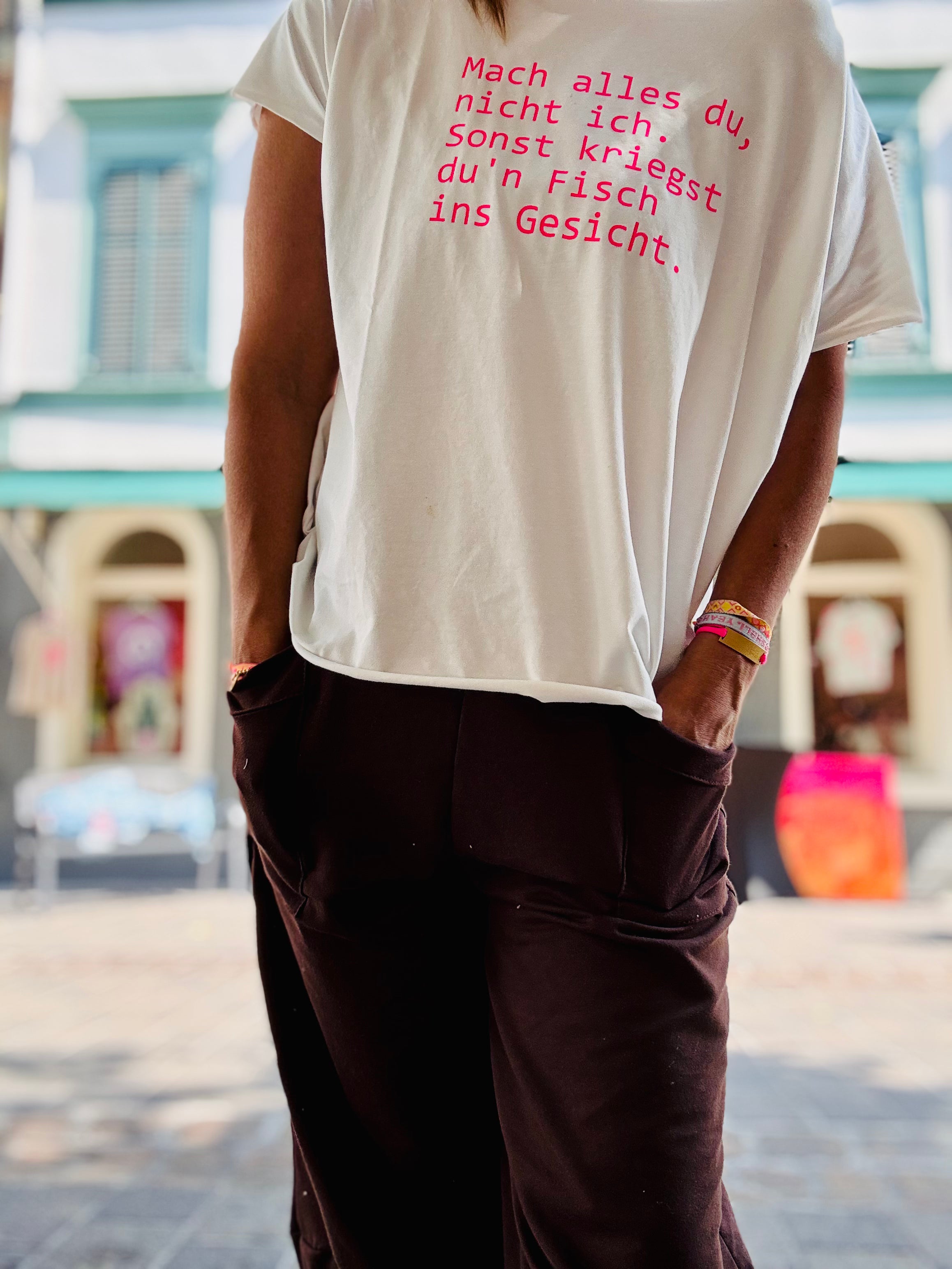 T-Shirt Fisch ins Gesicht