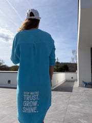 Musselin Tunika Kleid Trust grow shine