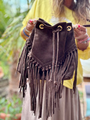 Hippie Beutel Wildleder