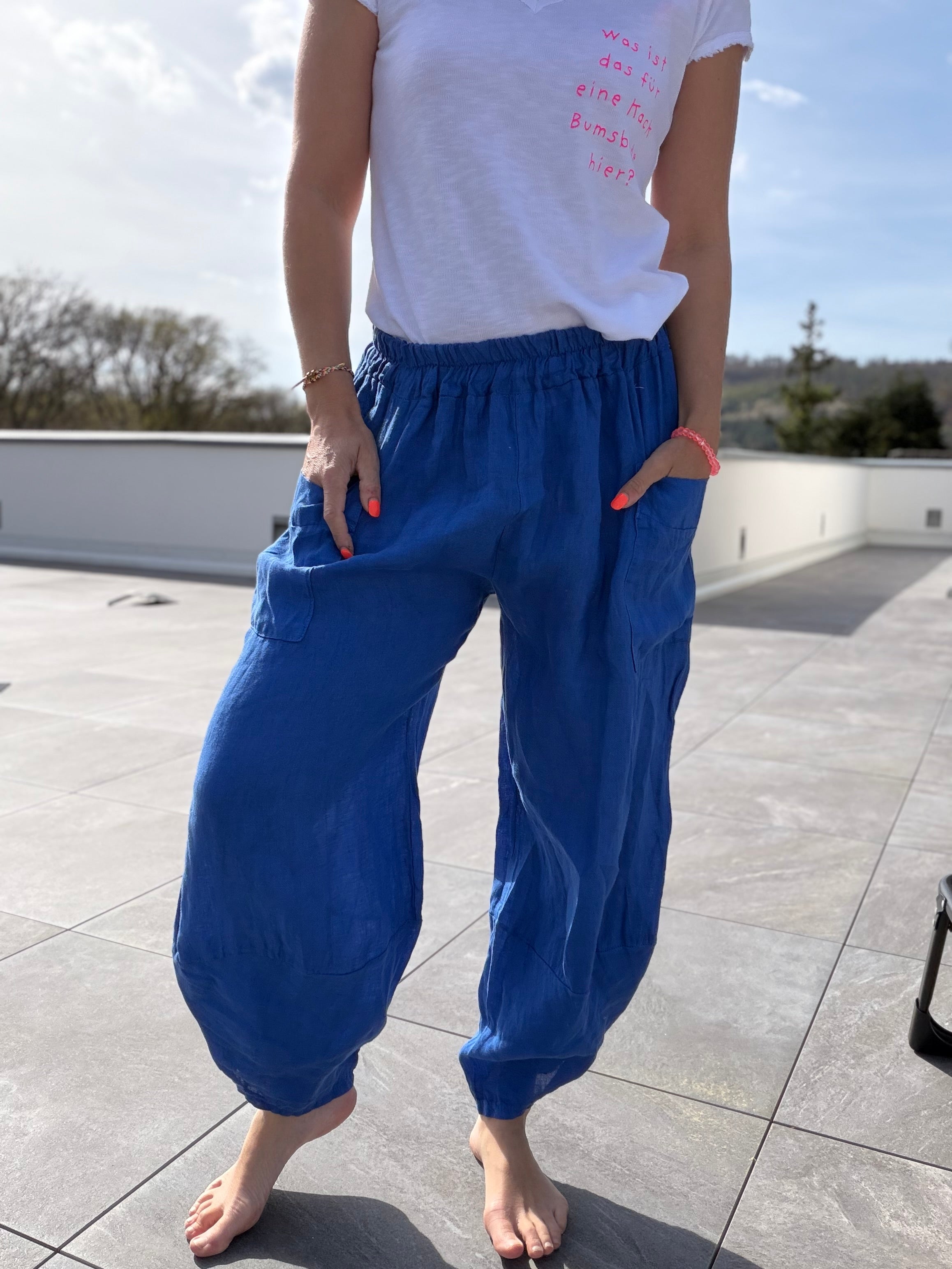 geilste Leinen Hose Leinenhose, 6 Farben