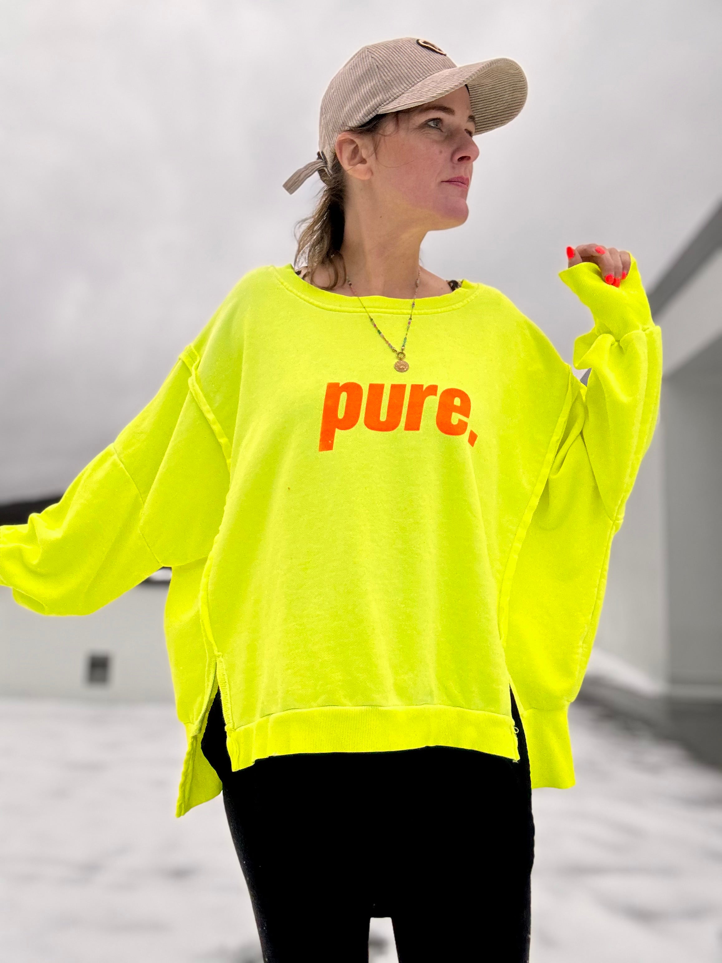 Lieblings Oversize Sweatshirt pure NEON