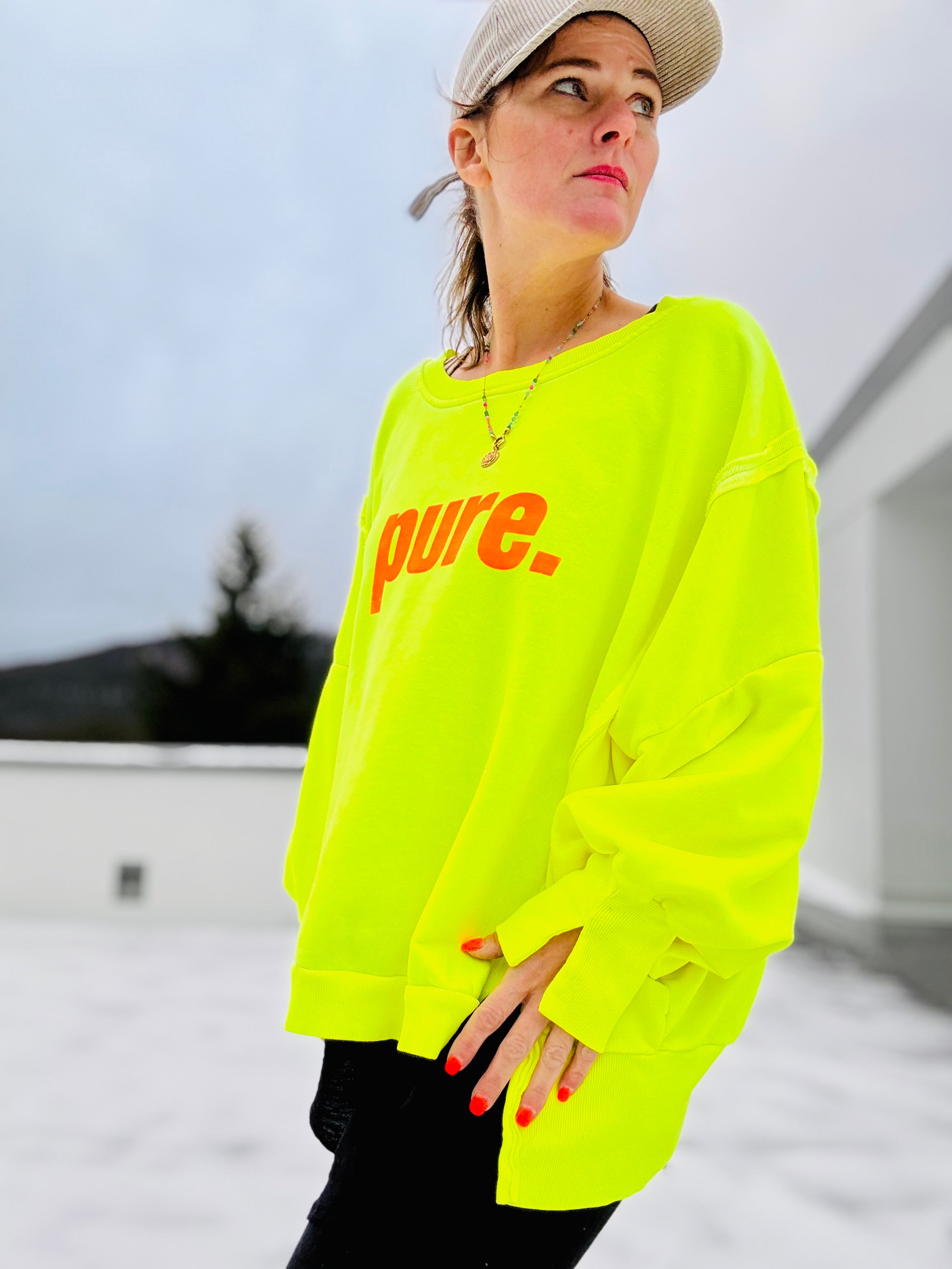 Lieblings Oversize Sweatshirt pure NEON
