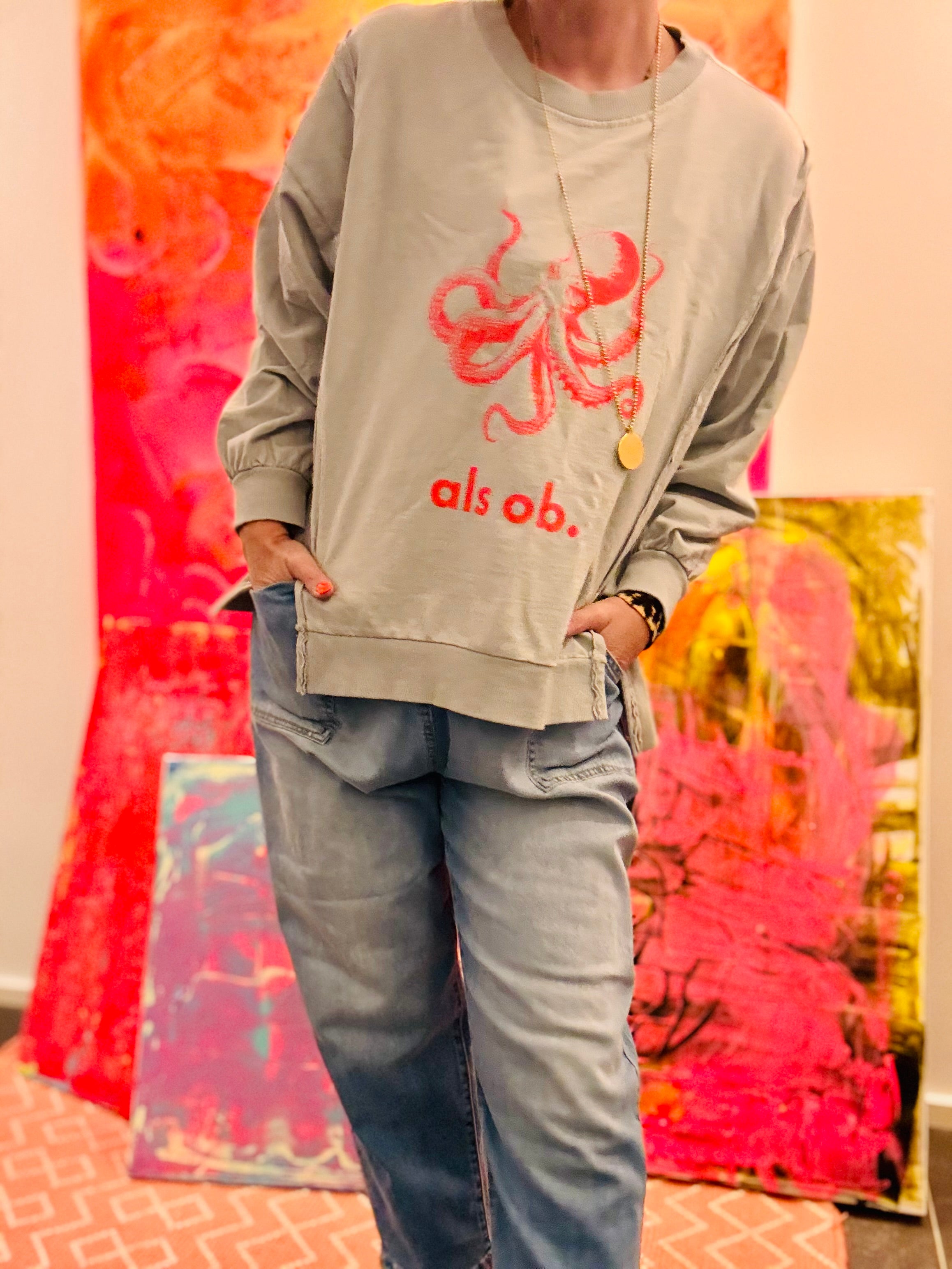 Sweatshirt als ob Oktopus