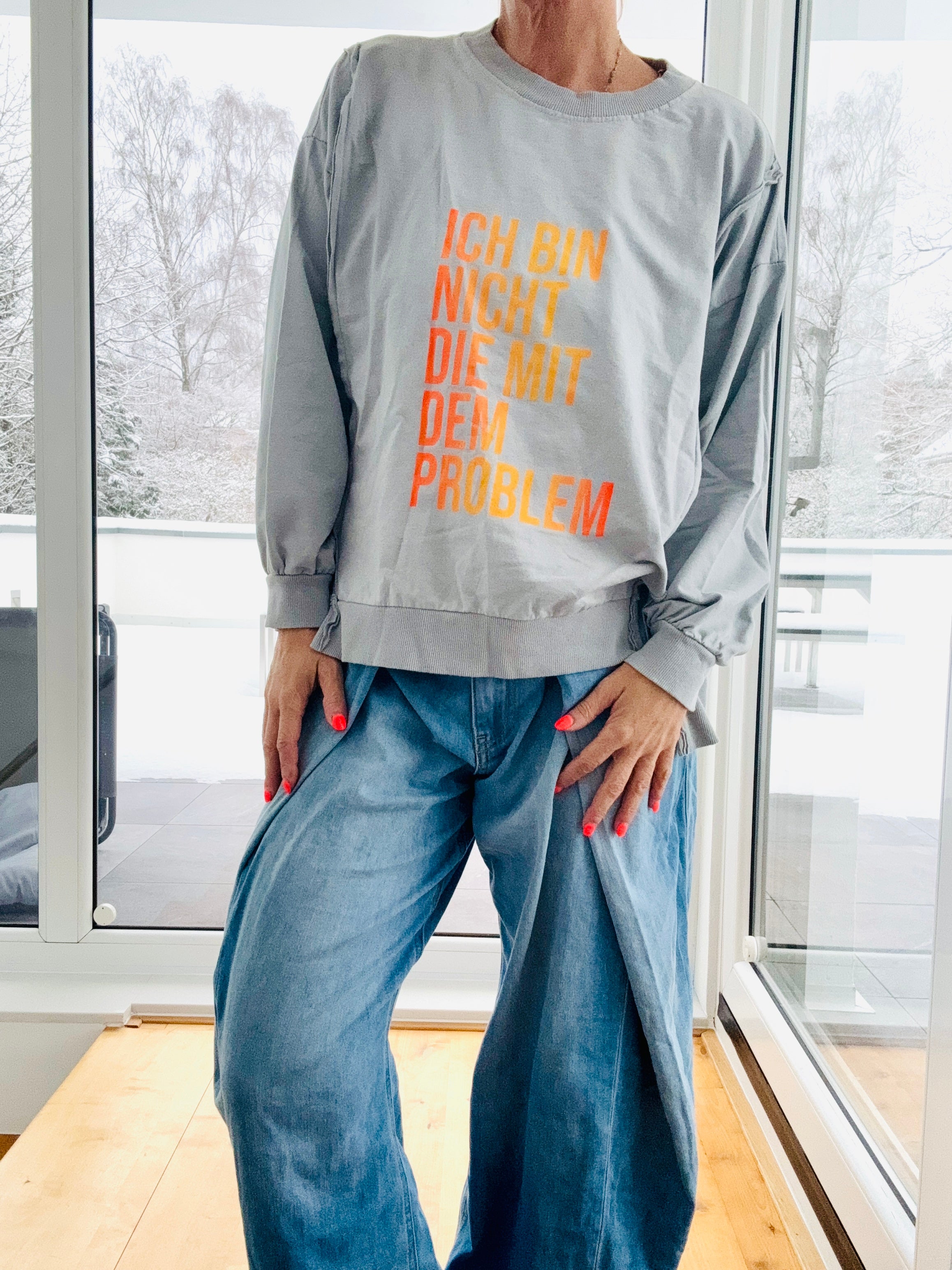 Sweatshirt Ich bin nicht die mit dem Problem