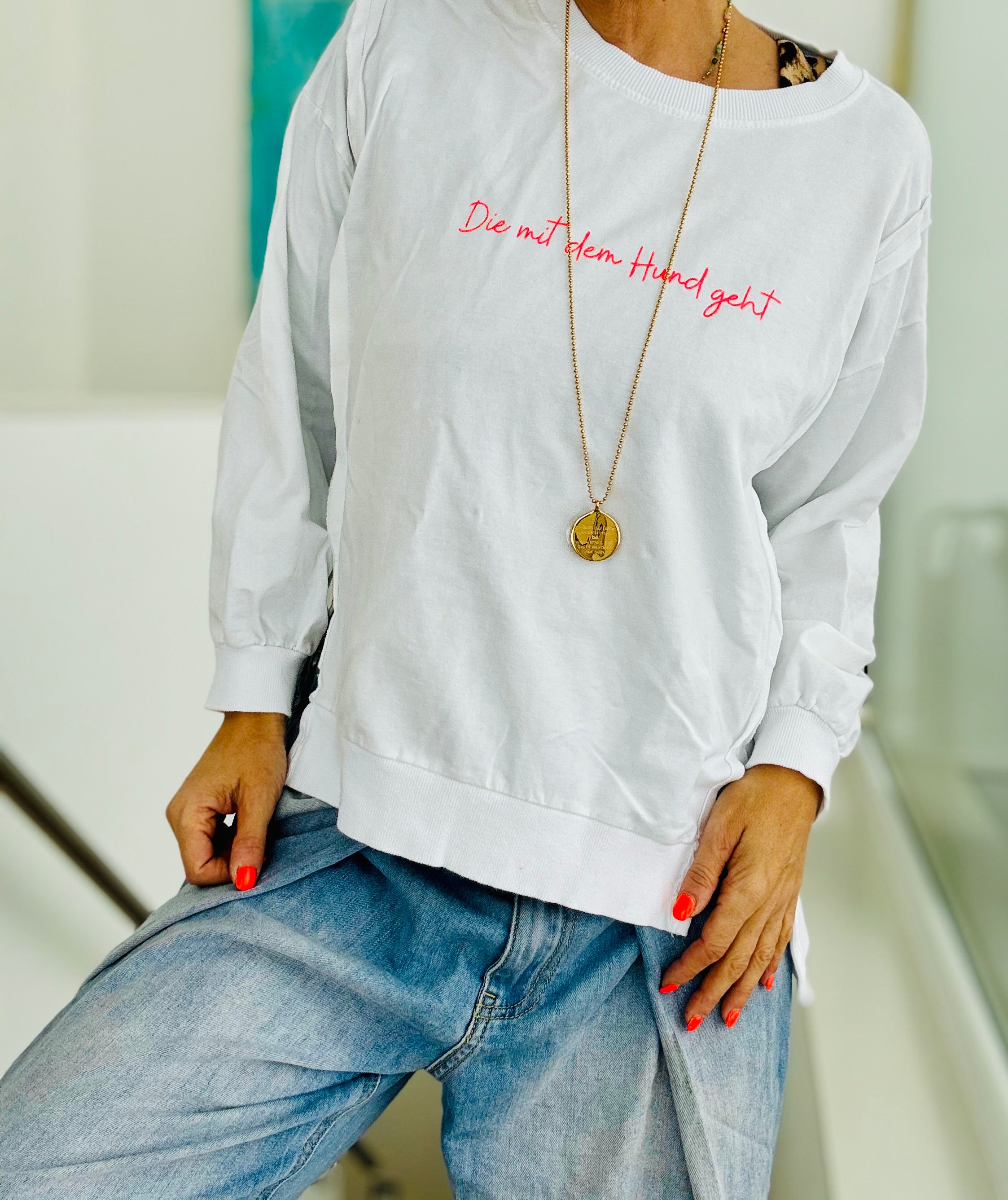 Sweatshirt Die mit dem Hund geht