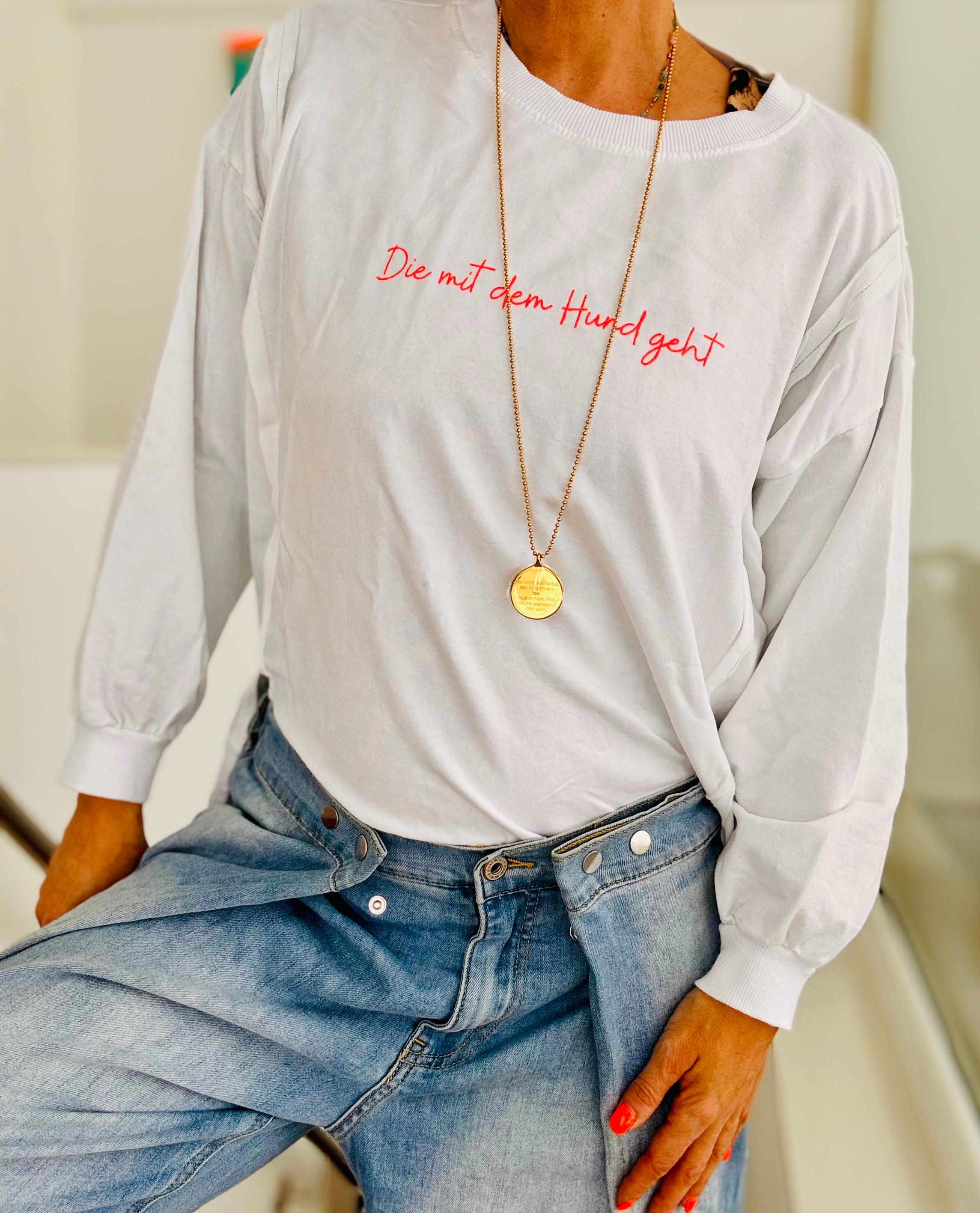 Sweatshirt Die mit dem Hund geht