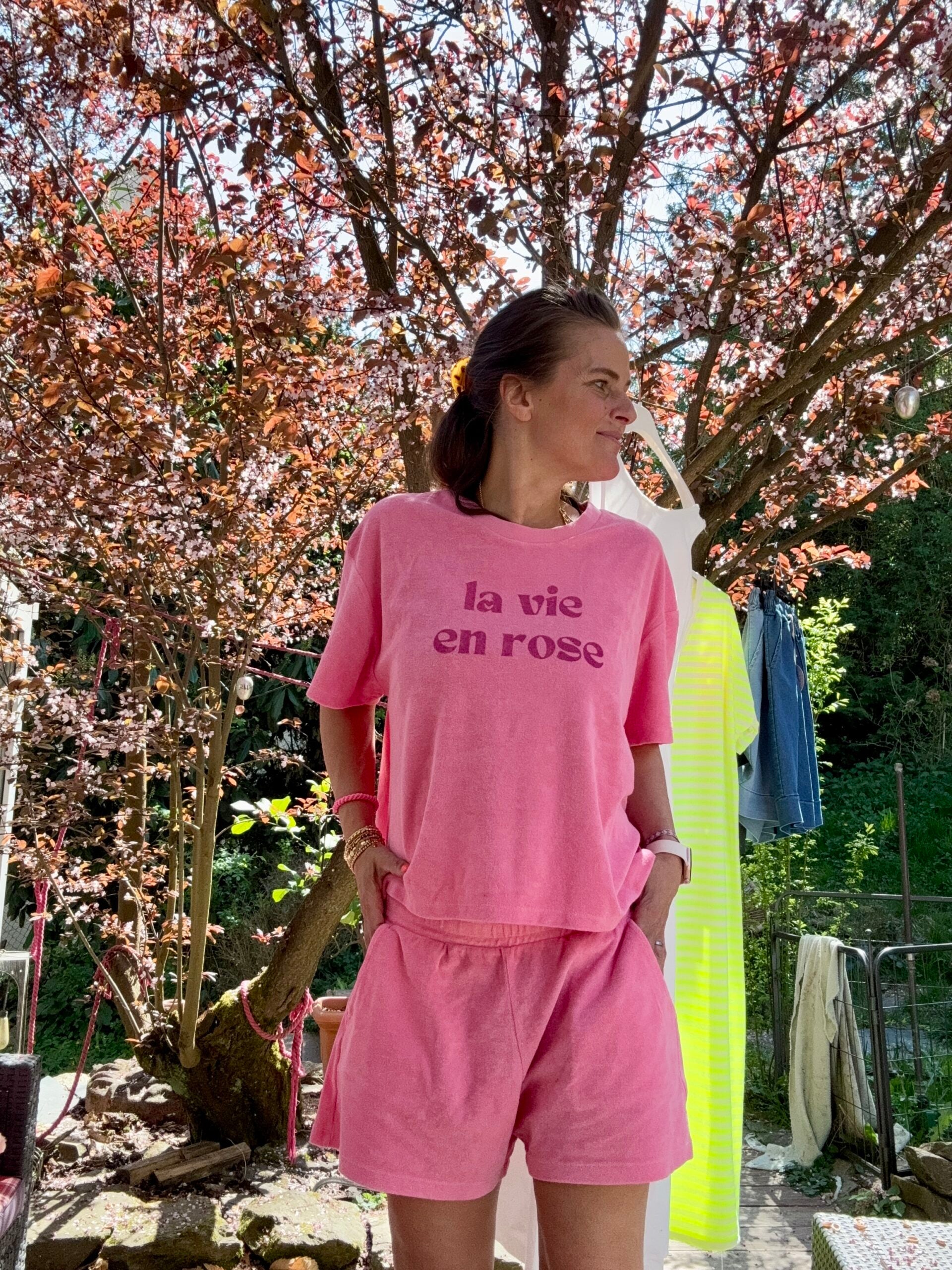 Frottee Zweiteiler la vie en rose