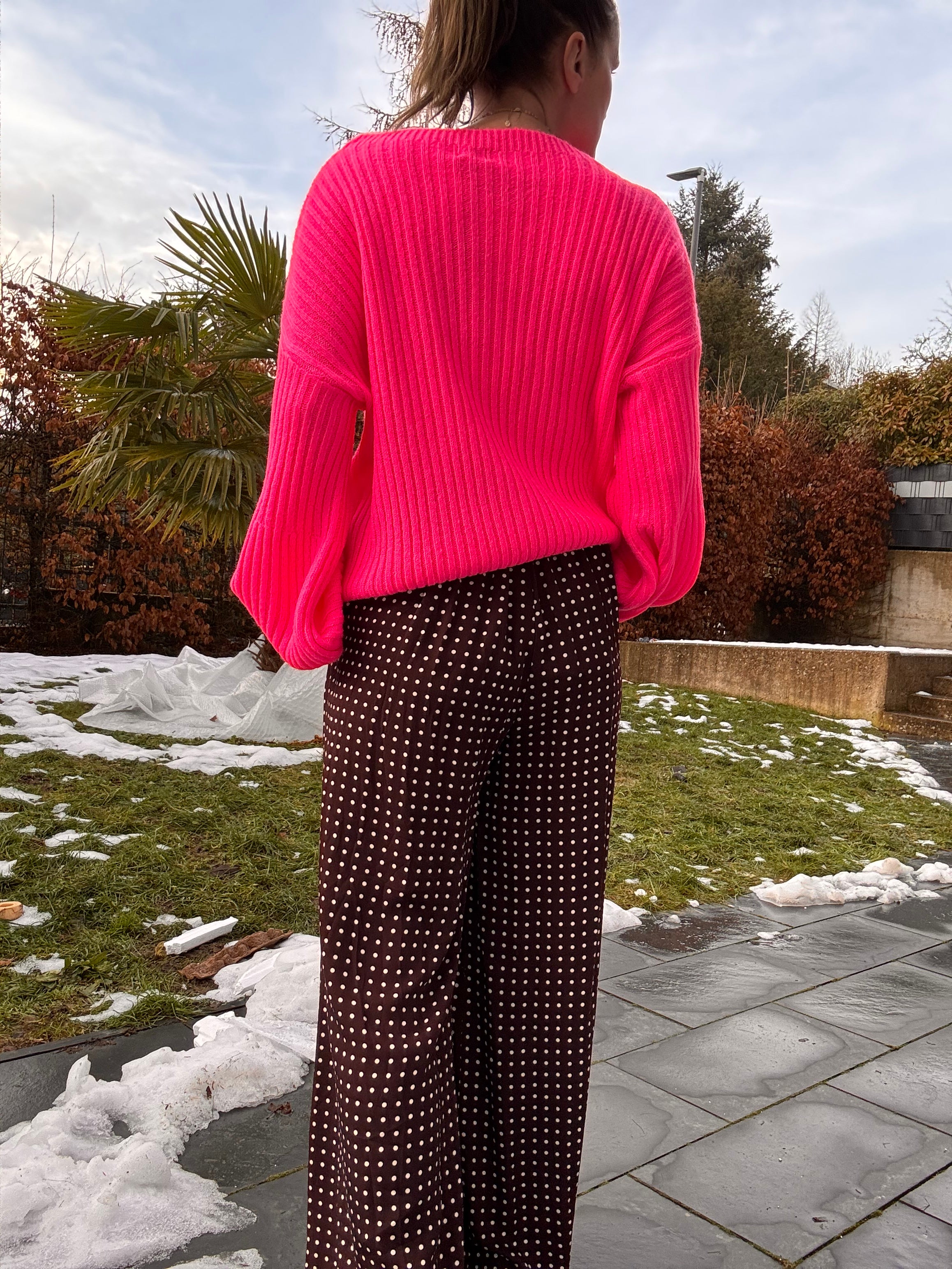 Schönster Strick Pink Pullover