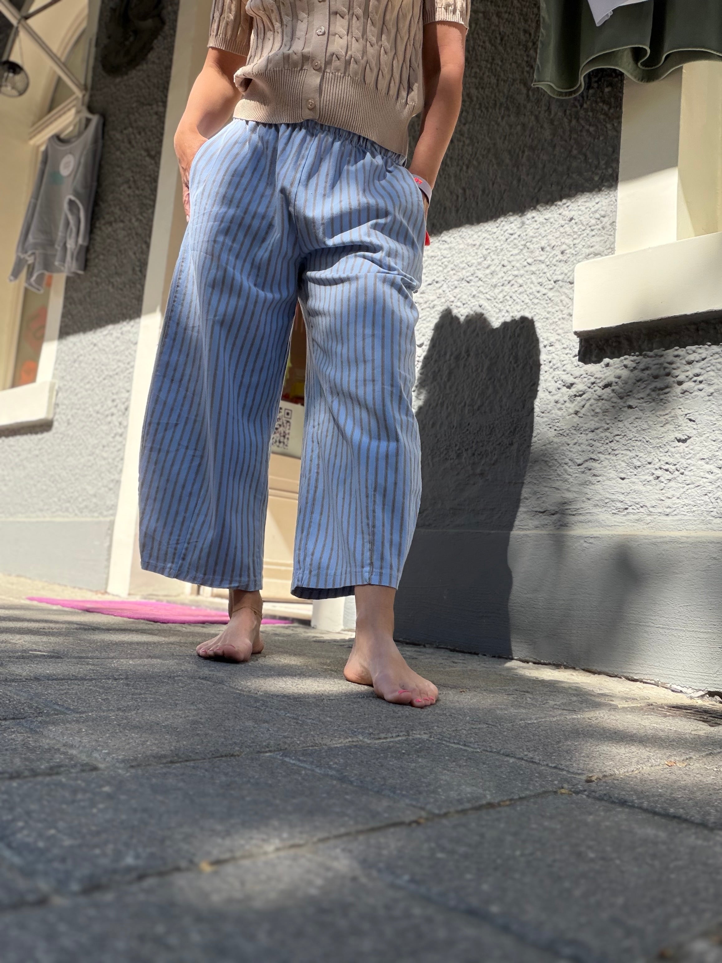 Hose fashion stripe wide leg, 3 Farben