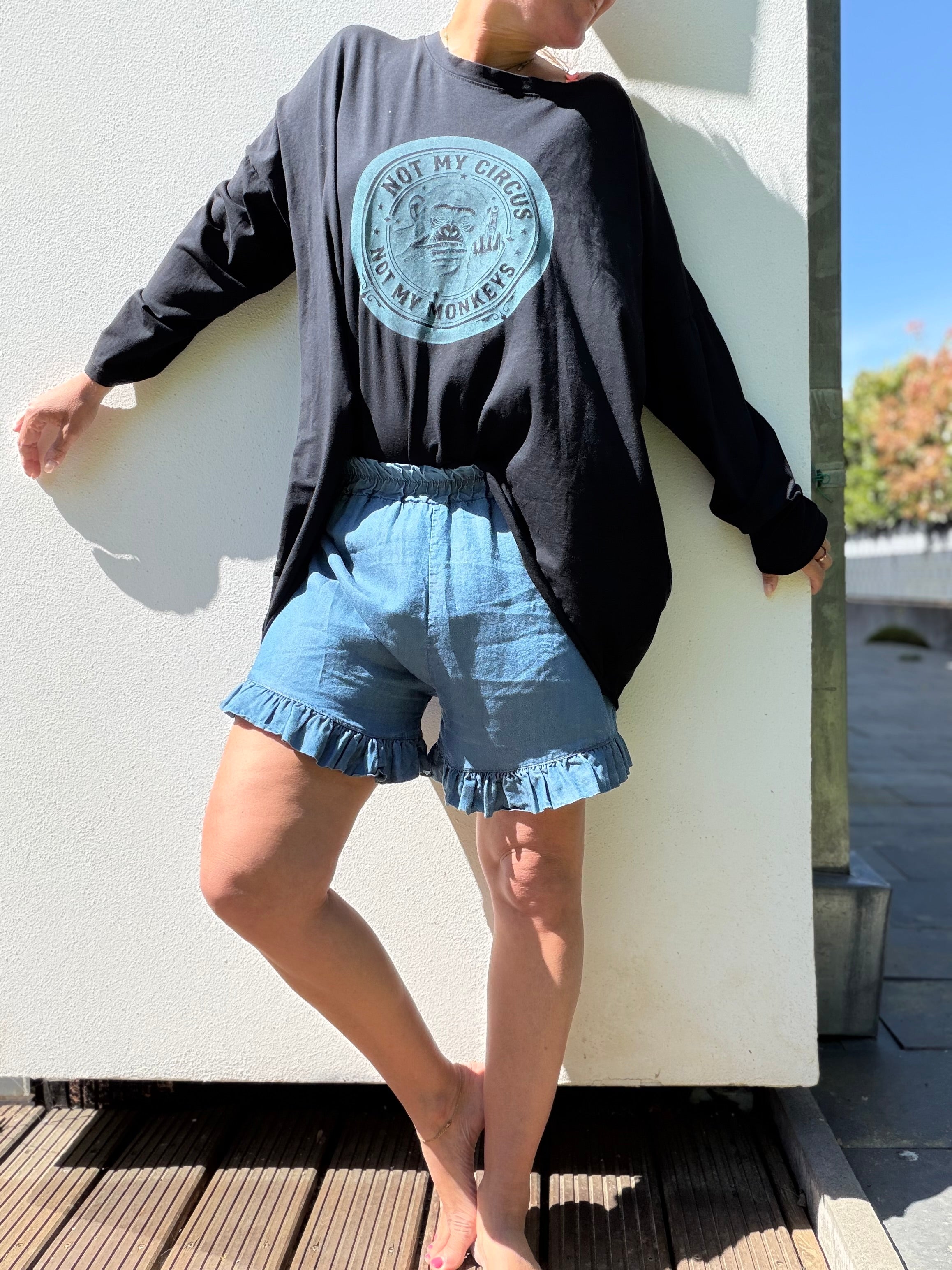 Leichte Jeansshorts
