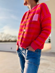 creme de la creme Strickjacke Streifen