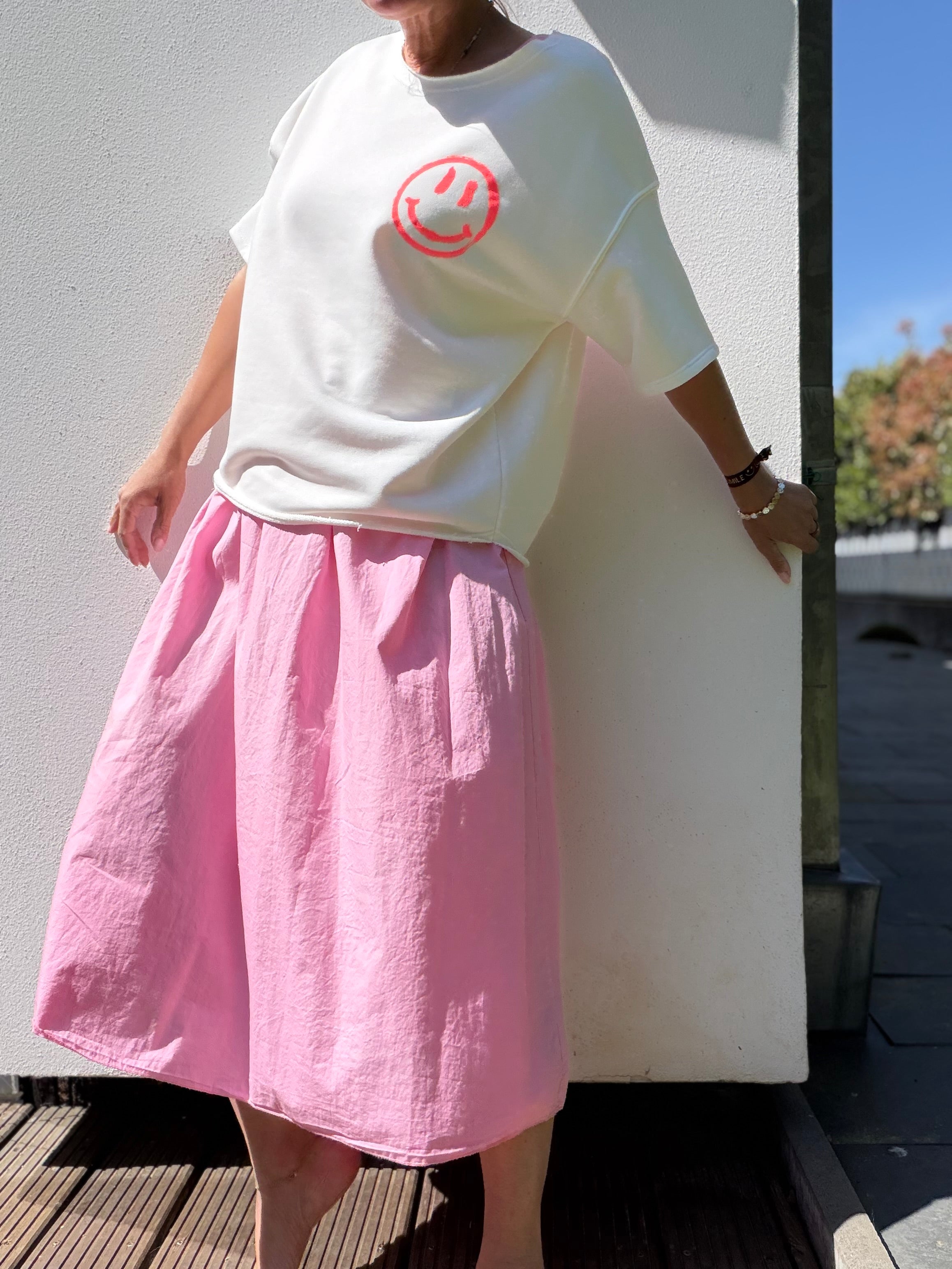 Sweatshirt kurz Pullover SMILEY