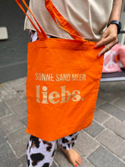 Stoffbeutel  Sonne Sand Meer liebs