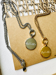 Kette „just breathe“