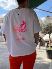 Crop T-Shirt Oktopus als ob, 5 Farben