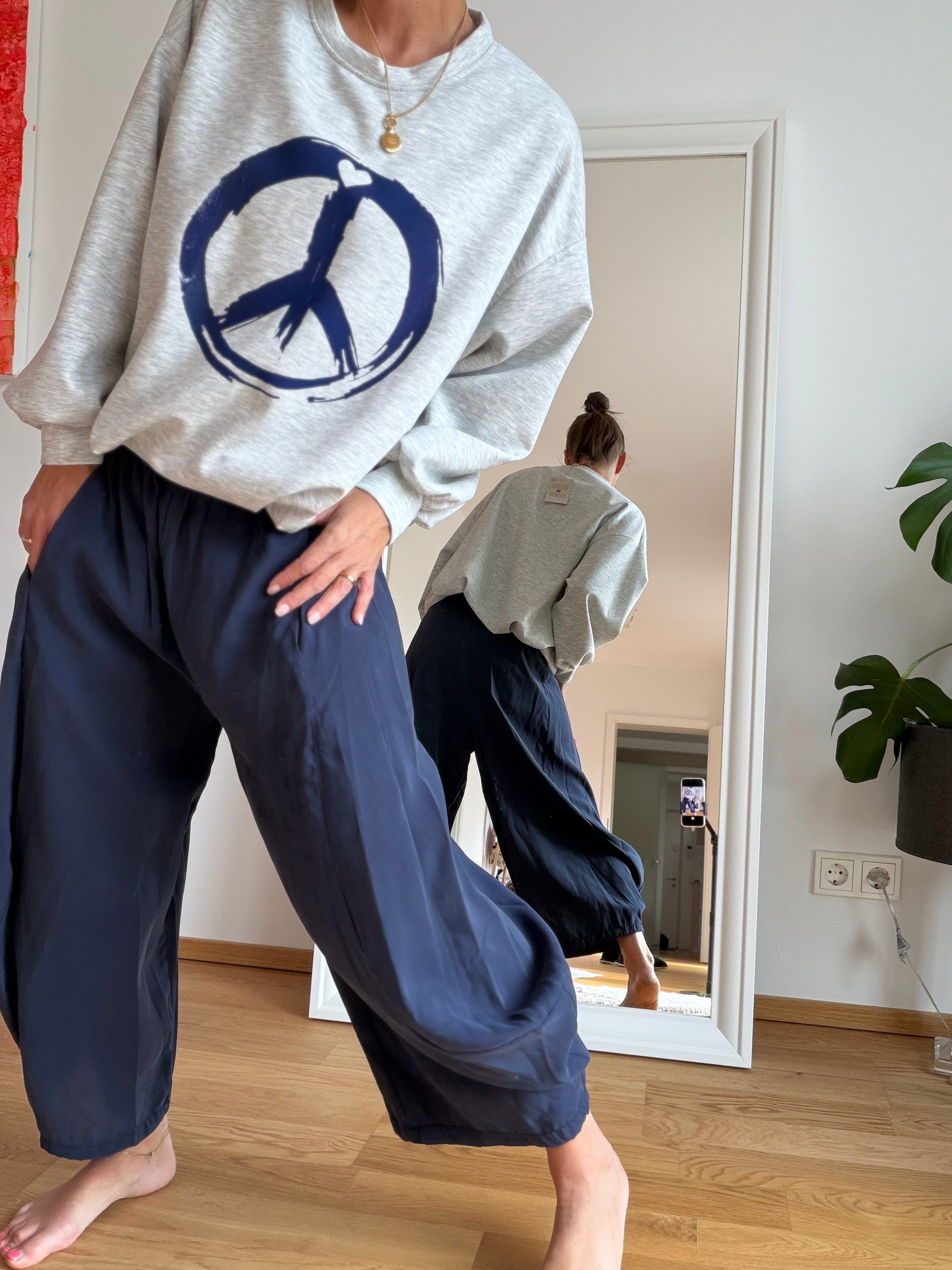 Wundervolles Crop Shirt Peace