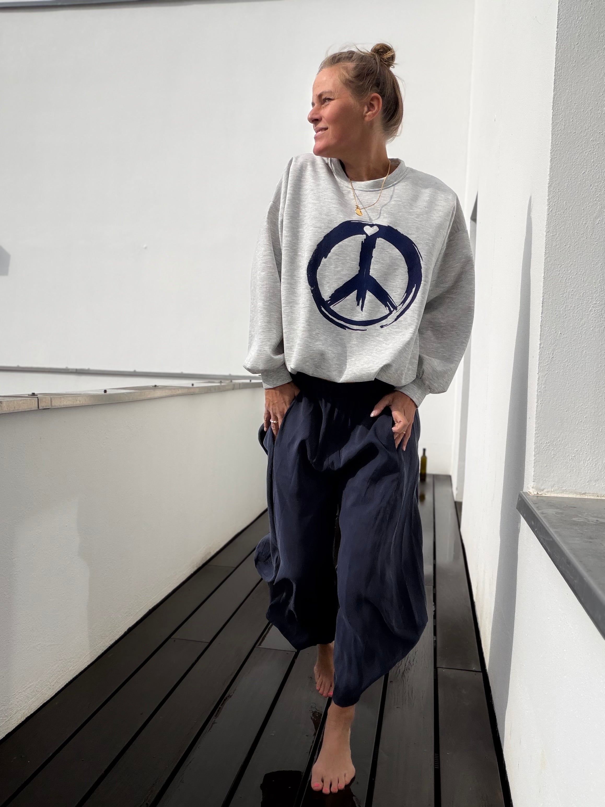 Wundervolles Crop Shirt Peace