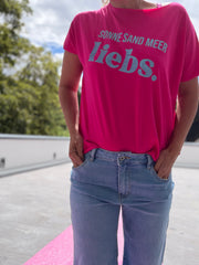T-Shirt Sonne Sand Meer liebs, weiß oder pink