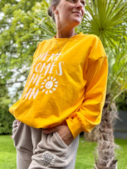 Lieblingsshirt Crop here comes the sun