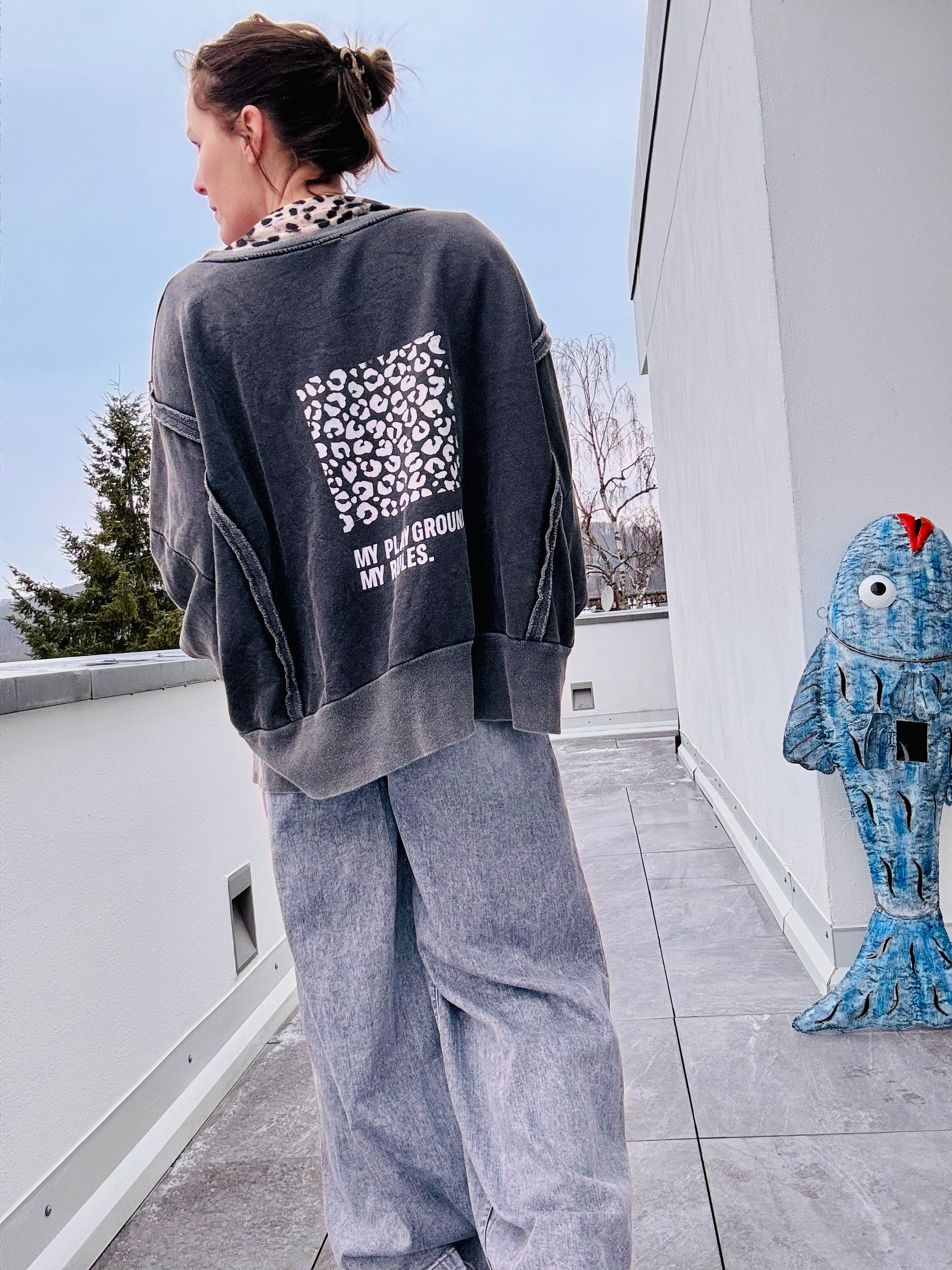 Lieblings Oversize Sweatshirt my playground my rules