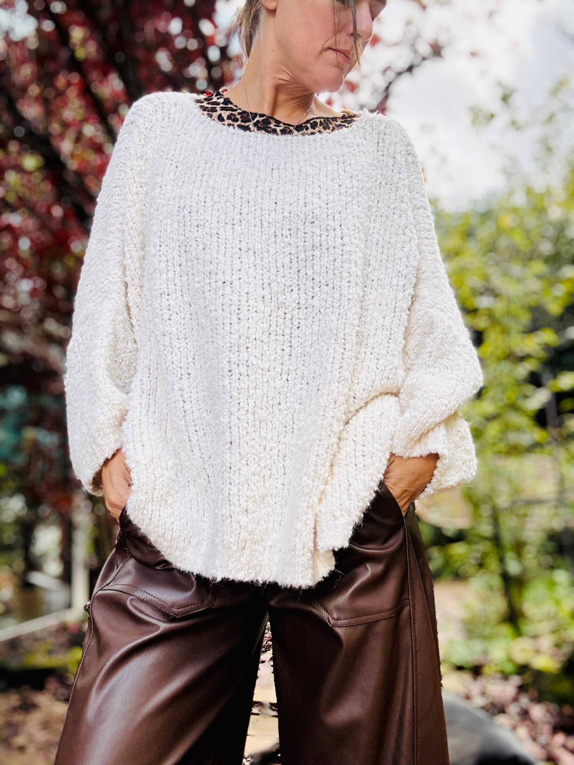 Oversize Strickpullover Alpaca