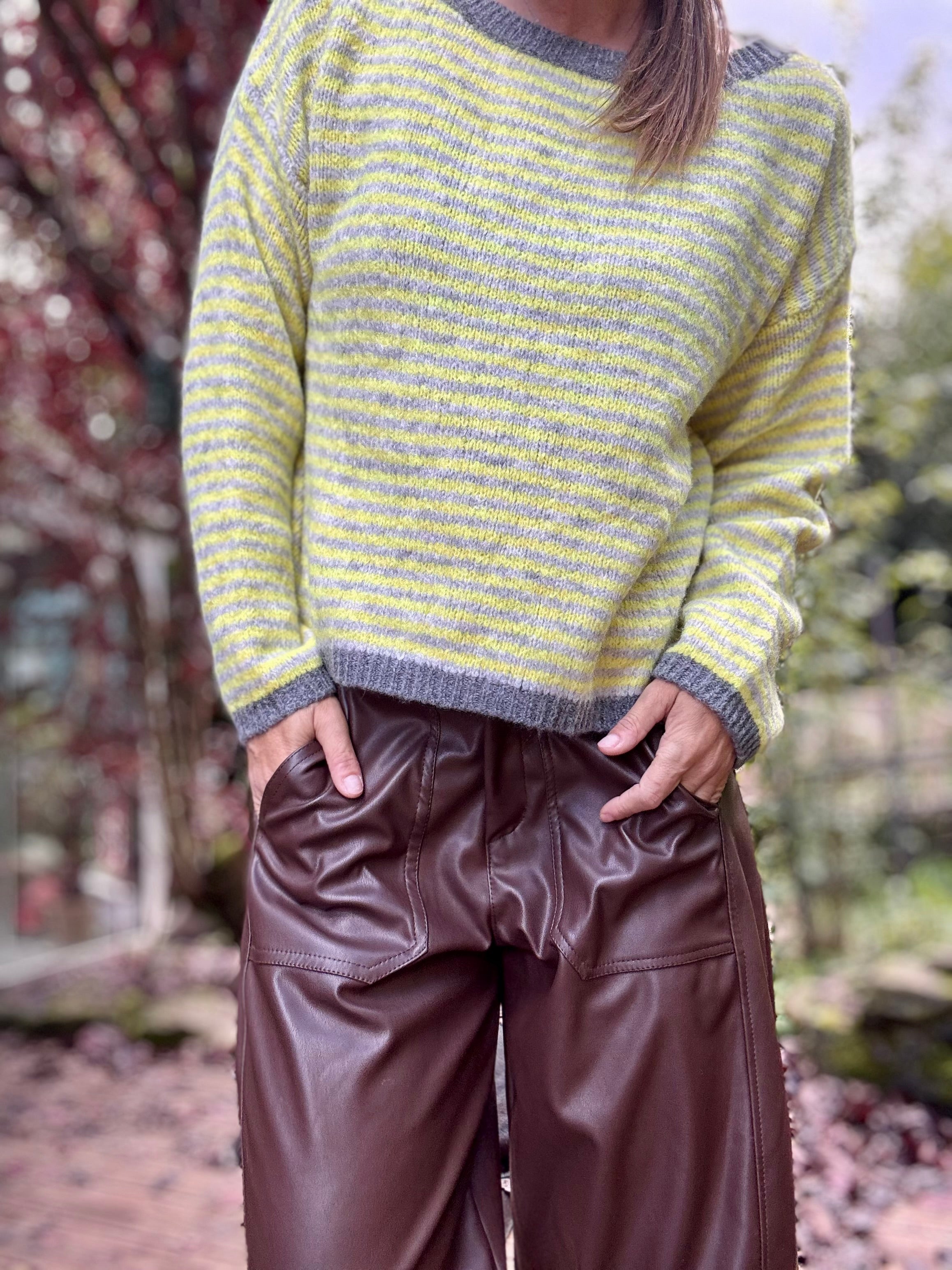 Strickpullover Streifen