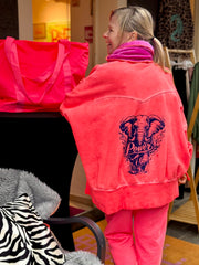 Oversize Sweatjacke NEON Elefant POWER