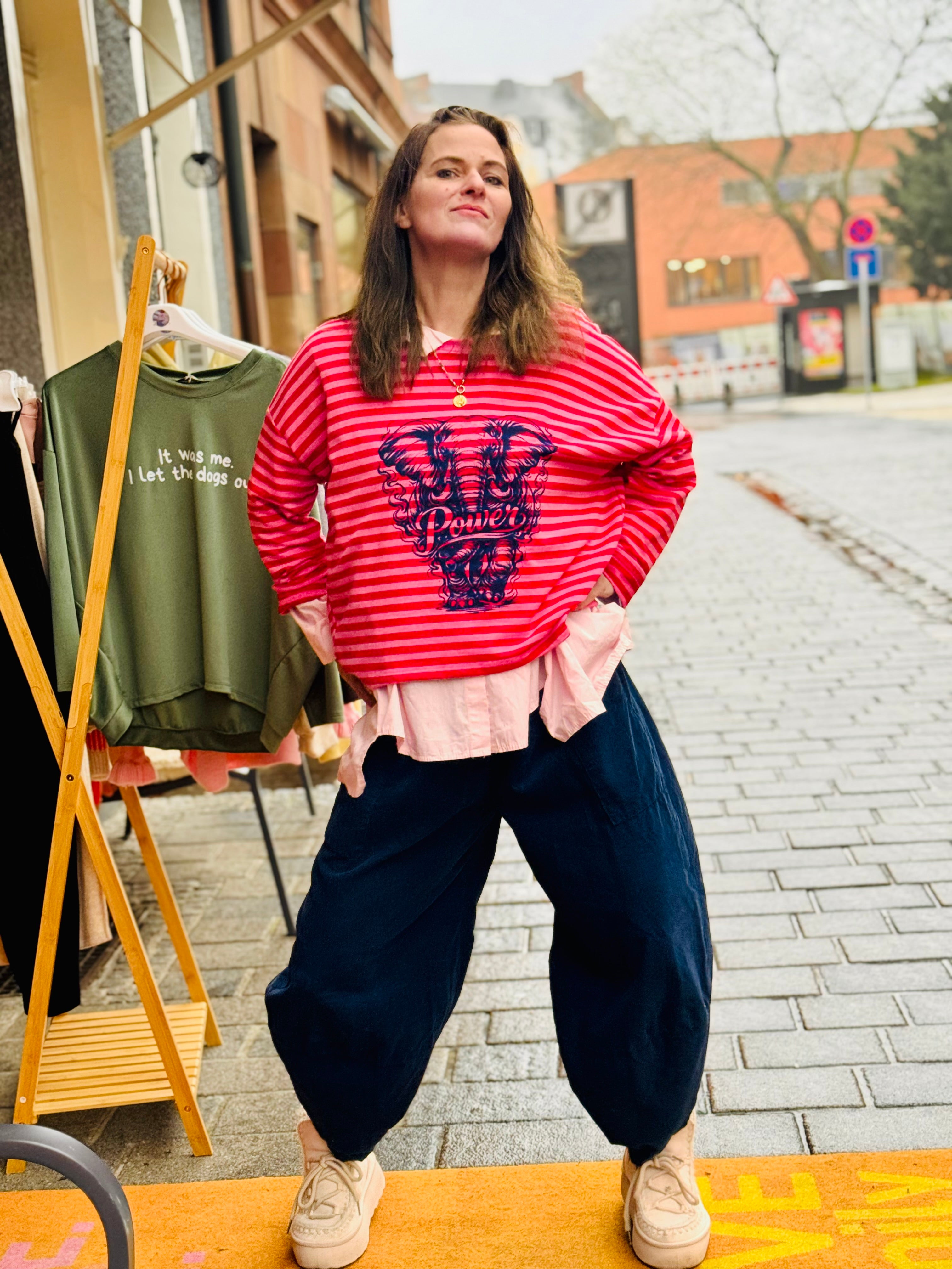 Streifenshirt Elefant POWER