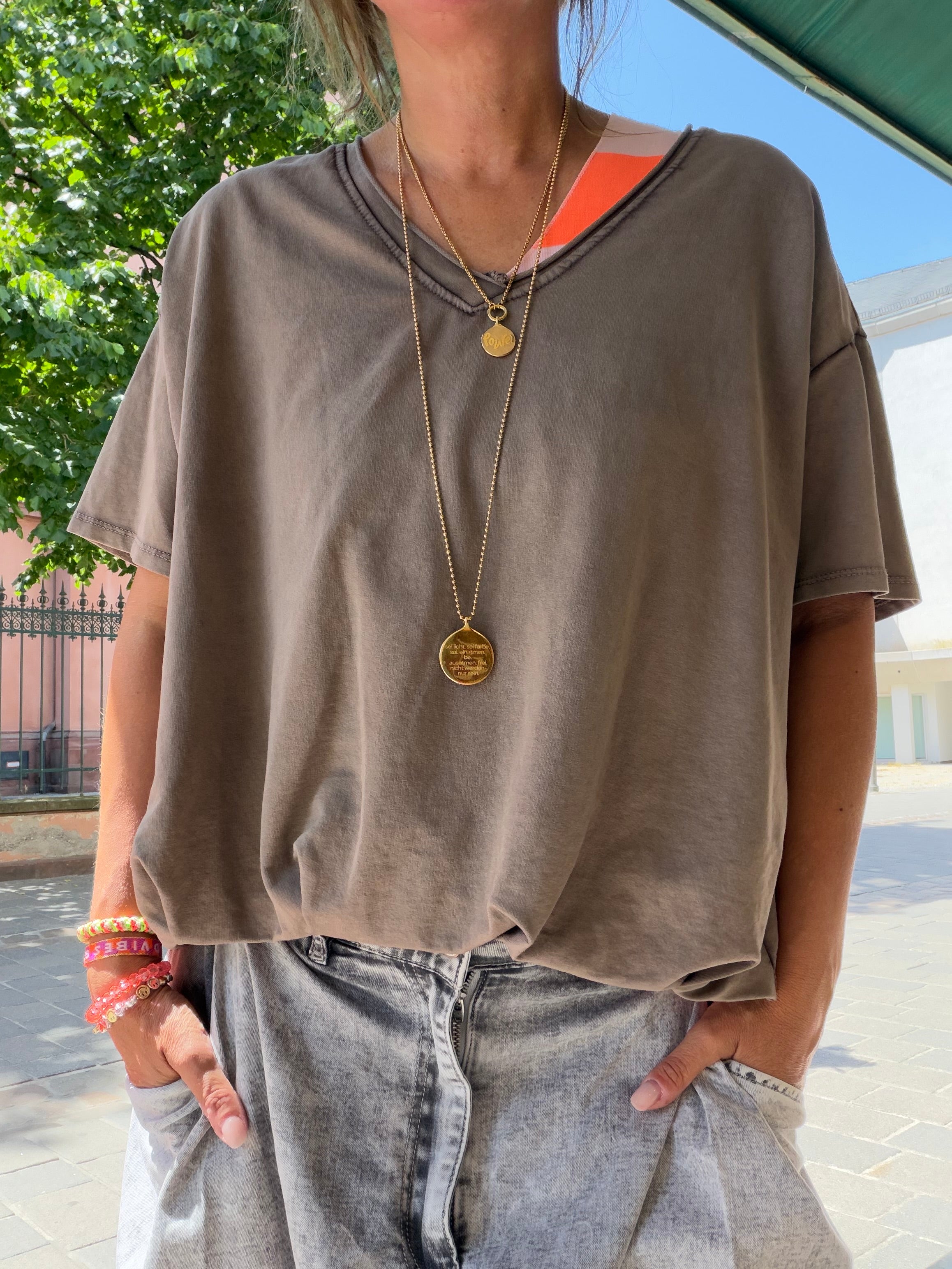 Crop T-Shirt happy