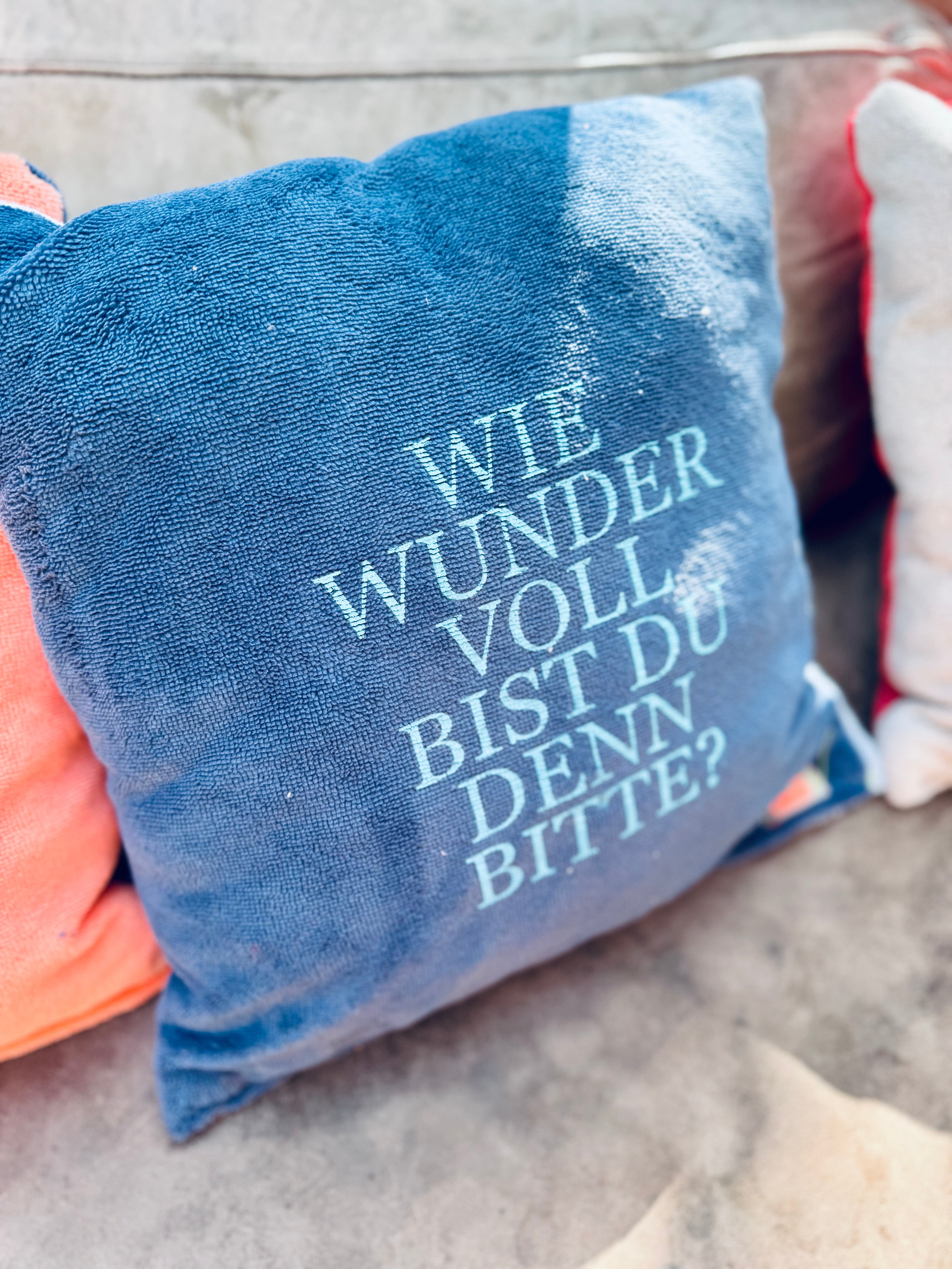 Kissen Bambusfrottee wie wundervoll bist du denn bitte?
