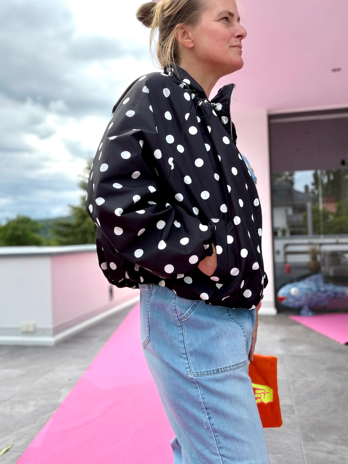 Blouson Regenjacke Polka Dots