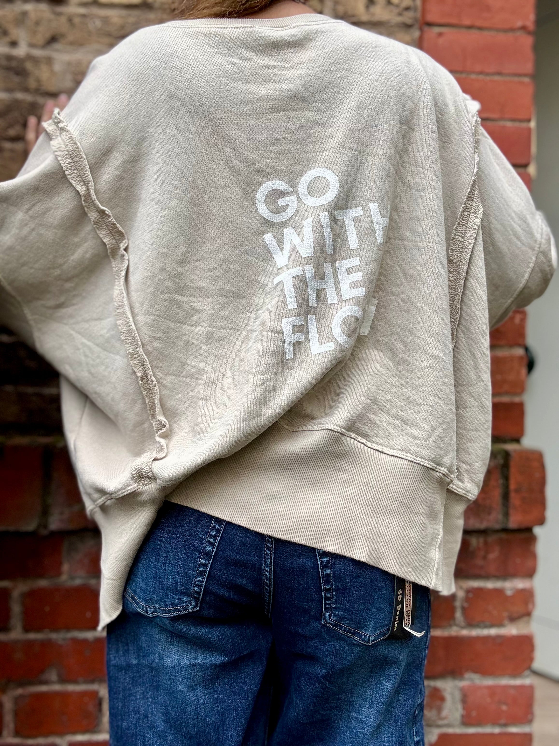 Lieblings Sweatshirt Schildkröte go with the flow